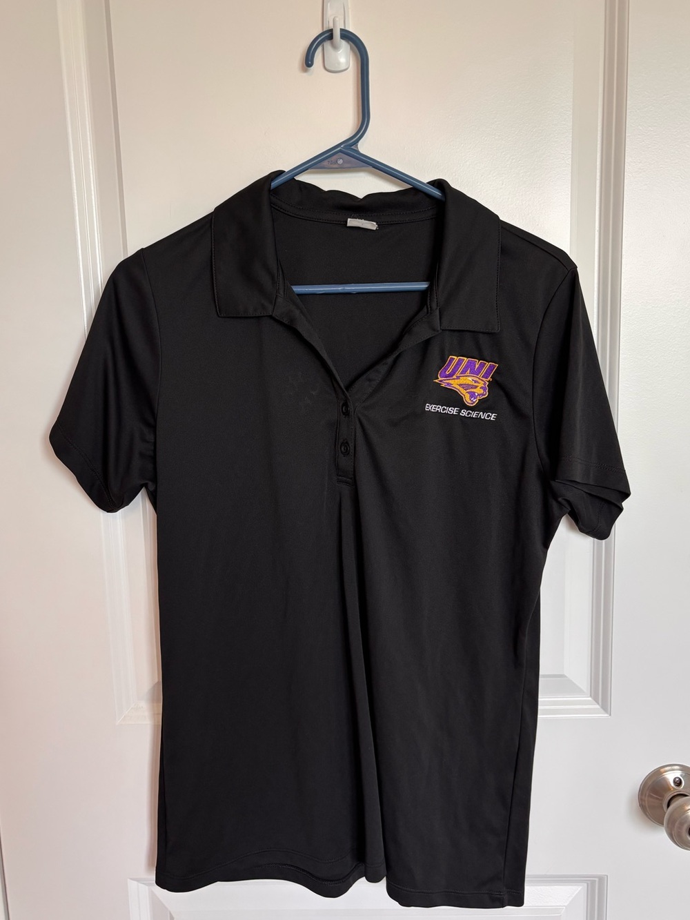 SportsTek Black UNI Exercise Science Polo - Picture 1 of 4